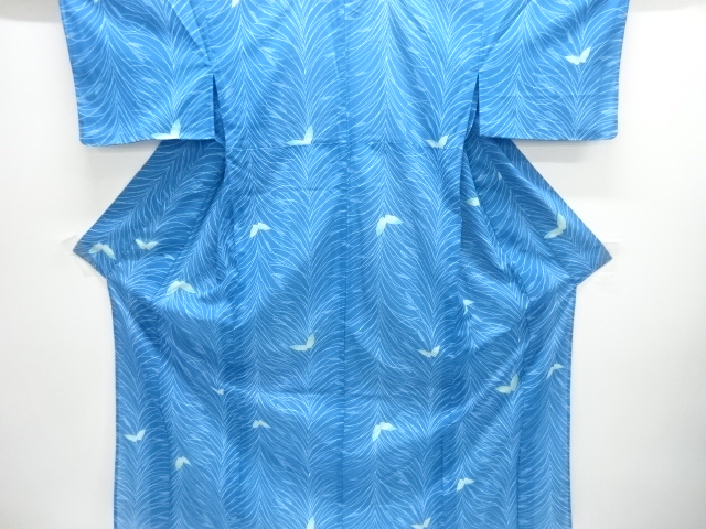 JAPANESE KIMONO / KIMONO FOR SUMMER: BUTTERFLY PATTERN SUSUKI GRASS KO